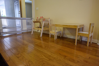 Classroom tables and chairs